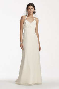 Chiffon Halter Sheath Wedding Dress Collection OP1254