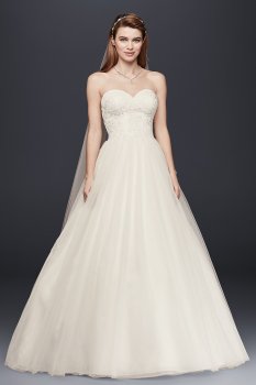 Strapless Wedding Dress with Lace Corset Bodice Collection WG3633