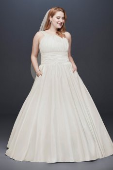 Taffeta Plus Size Ball Gown Wedding Dress Collection 9OP1279