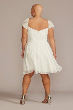 Plus Size Cutout Sweetheart Mini A-Line Dress Jules and Cleo D24NY22103V2W