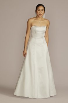 Strapless A-Line Satin Wedding Dress DB Studio BLANKSALINEMISSY