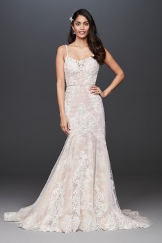 Lace Mermaid Wedding Dress with Moonstone Detail SWG824