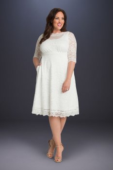 Pretty In Lace Plus Size Wedding Dress 19180902