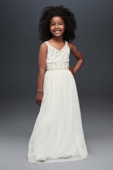 New Style Double Strap SC443D01MTAT Style A-line Flower Girl Dress