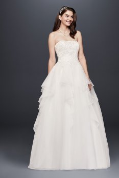 Tulle Wedding Dress with 3D Floral Appliques Collection WG3867