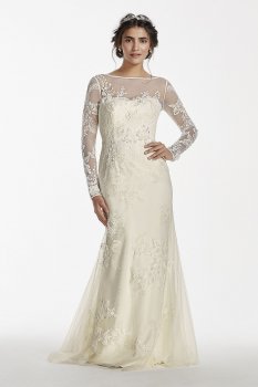 Long Sleeved Lace Wedding Dress MS251113