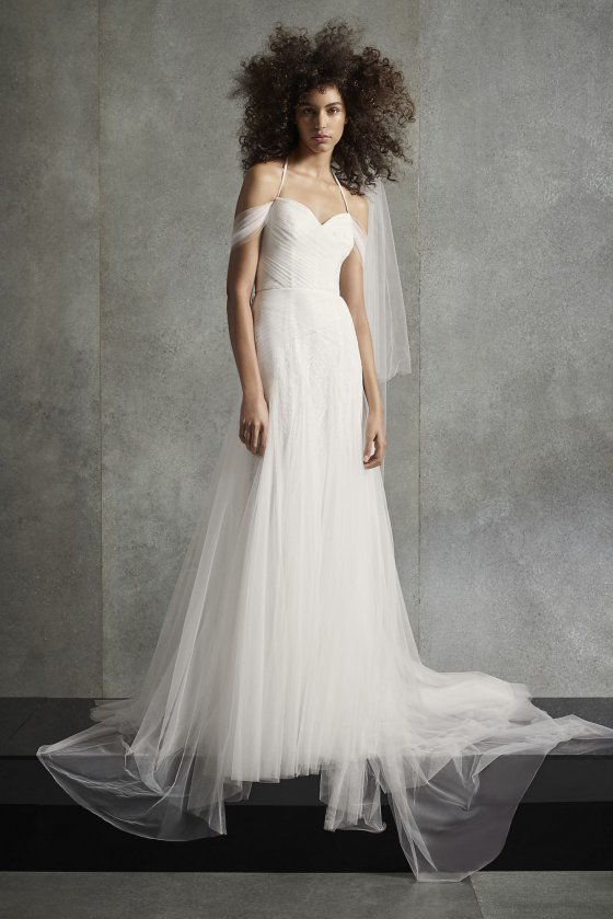 Halter Neck Long VW351510 Soft Neck Bridal Wedding Gown by
