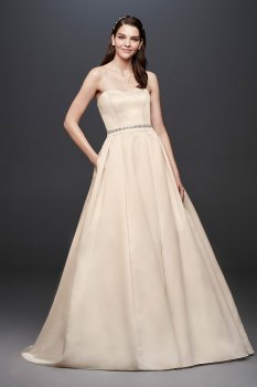 Strapless Satin Ball Gown Wedding Dress Collection OP1335