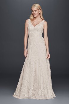 Sleeveless Tulle and Lace A-Line Wedding Dress Collection OP1297