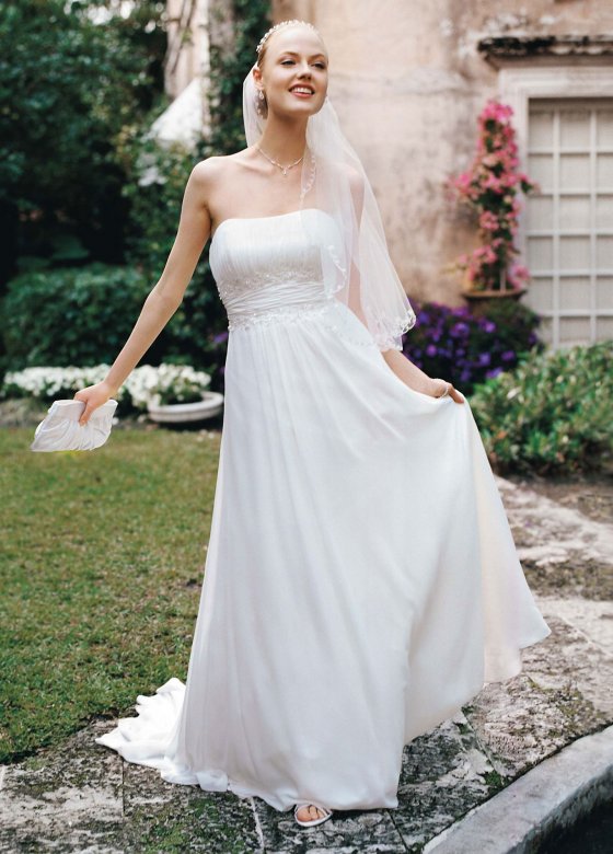 Chiffon Soft Gown with Beaded Lace on Empire Waist AI10042168 [AI10042168]