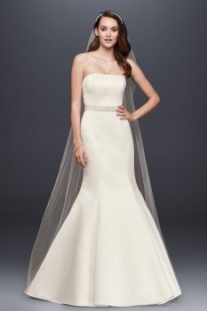 Strapless Trumpet Wedding Dress with Ribbon Waist Collection WG9871