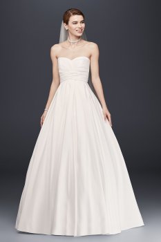 Pleated Strapless Wedding Dress with Empire Waist Collection WG3707