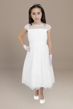 Viola Cap Sleeve Flower Girl Dress US Angels C928