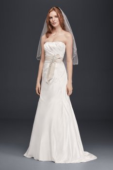 Charmeuse A-Line Strapless Wedding Dress Collection OP1292