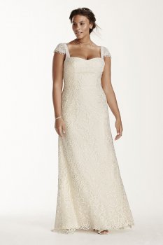 Vintage Lace Plus Size Wedding Dress 8MS251122