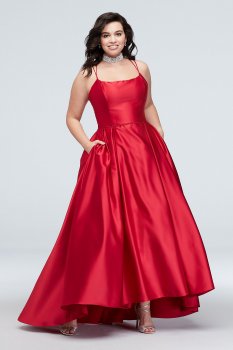 Plus Size 1620BNW Prom Dress with Pockets