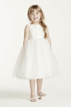 As-Is Tulle Ribbon Waisted Flower Girl Dress AI17040434