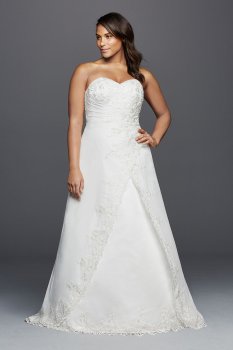 Strapless Chiffon Wedding Dress with Side Drape Collection 9OP1268