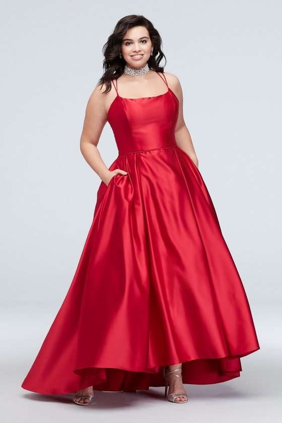 Plus Size 1620BNW Prom Dress with Pockets [MR-1620BNW]