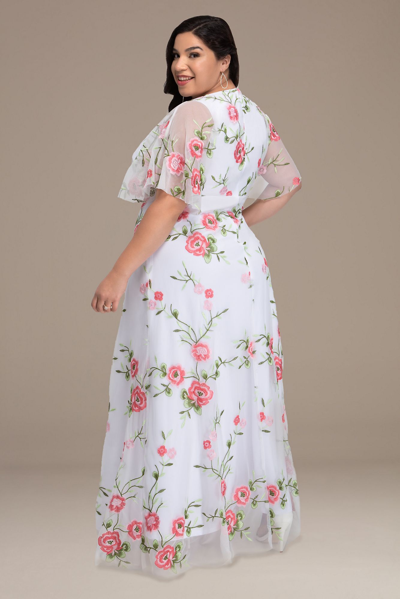 Embroidered Elegance Plus Size Wedding Dress Kiyonna 12192101DB