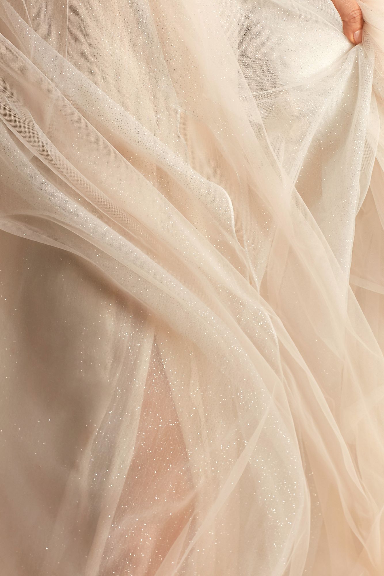 Cap Sleeve Lace Appliqued Petite Wedding Dress 7SWG862