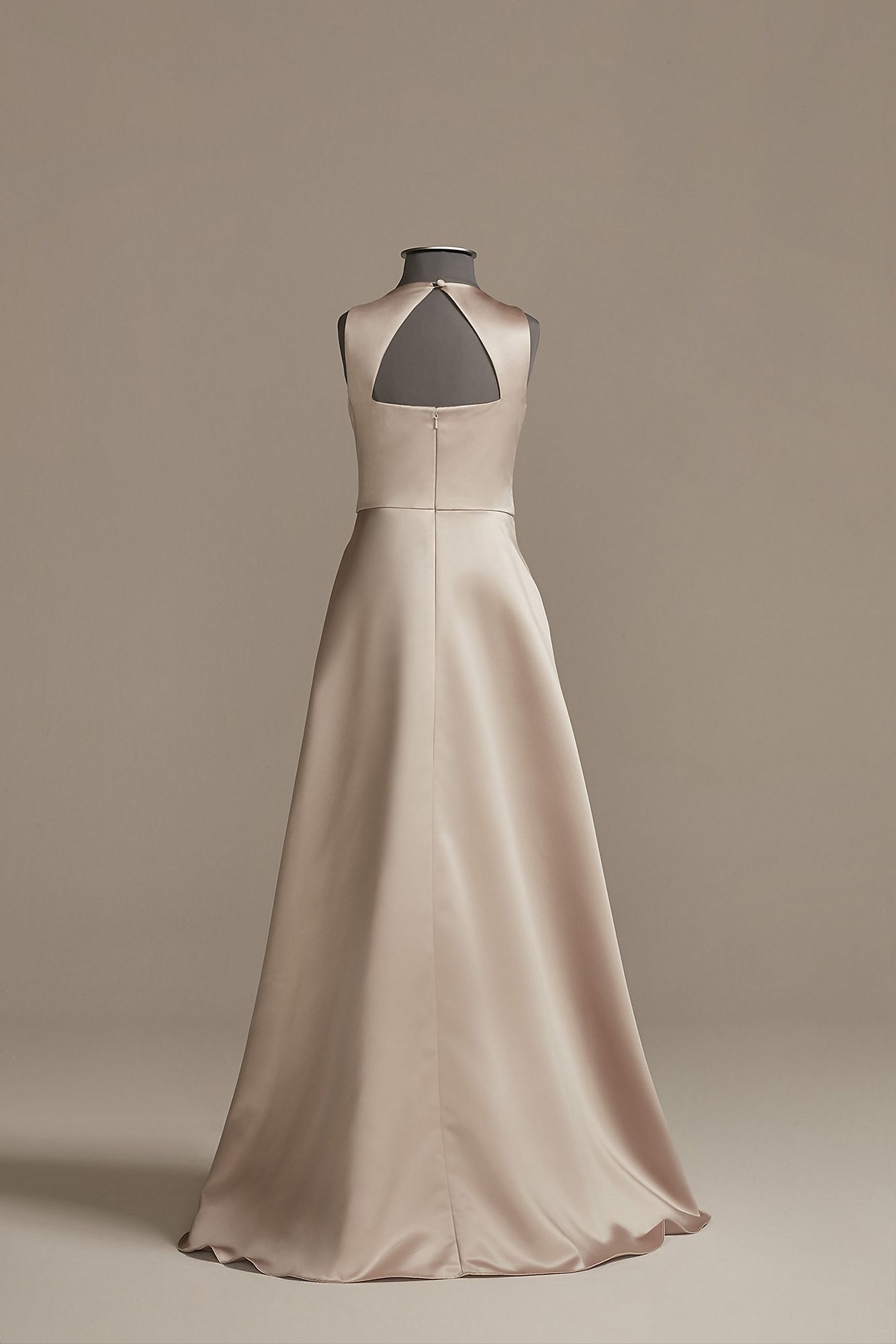 Sleeveless Satin A-Line Junior Bridesmaid Dress David's Bridal JB9923