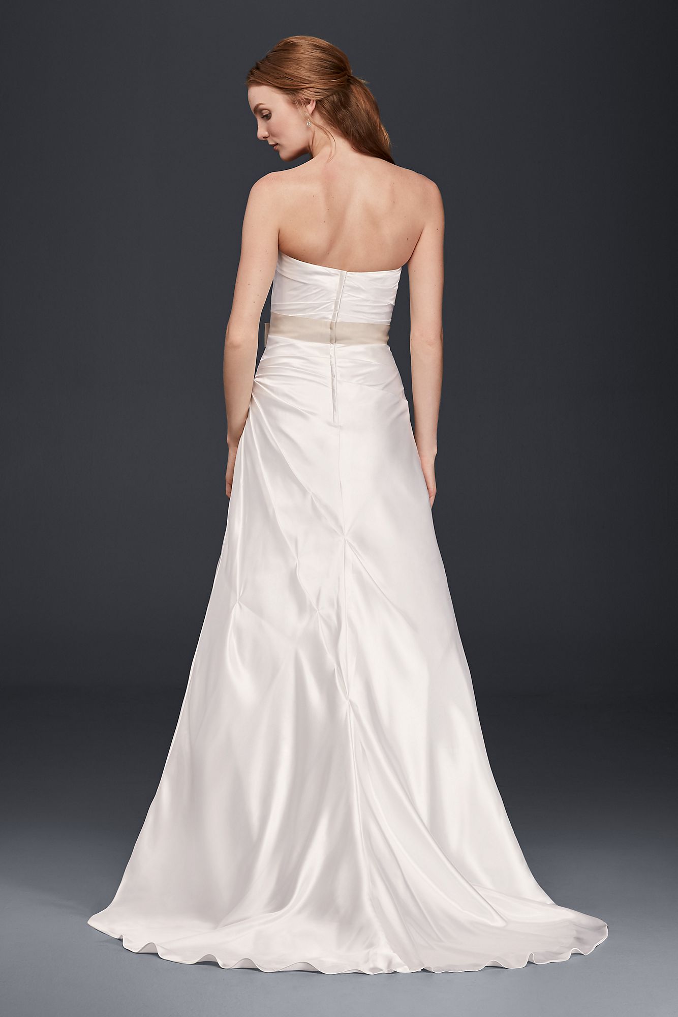 Charmeuse A-Line Strapless Wedding Dress   Collection OP1292